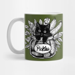 Kitty in a Pickle Jar Mug